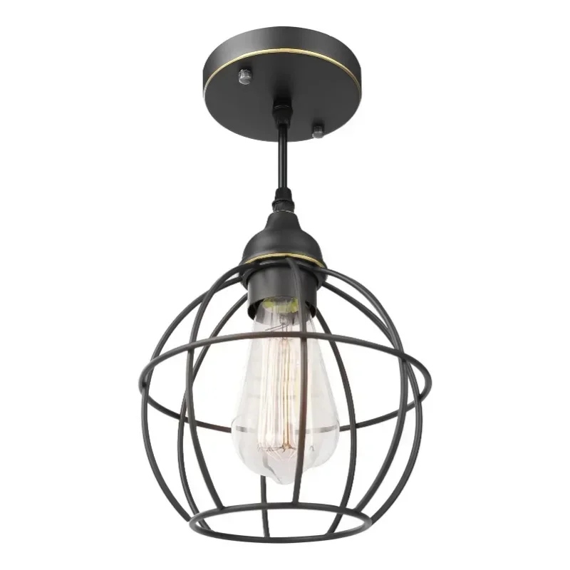 American Industrial Style Restaurant Kitchen Entrance Adjustable Height Iron Cage Chandelier
American Industrial Style Restaurant Kitchen Entrance Adjustable Height Iron Cage Chandelier