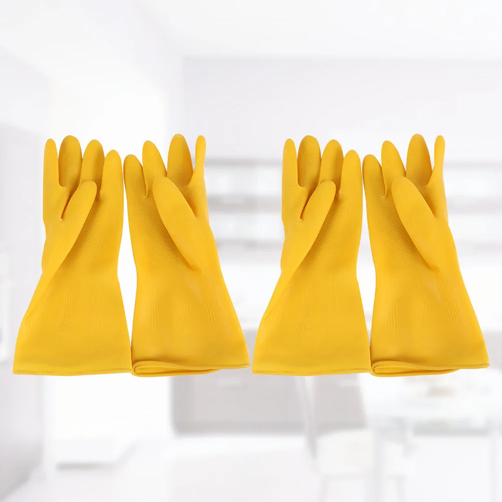 2Pairs Silicone Dishwashing Gloves Waterproof Oil Proof Heavy Duty Kitchen Cleaning Gloves for Household Dishwashing Car Wash
2Pairs Silicone Dishwashing Gloves Waterproof Oil Proof Heavy Duty Kitchen Cleaning Gloves for Household Dishwashing Car Wash