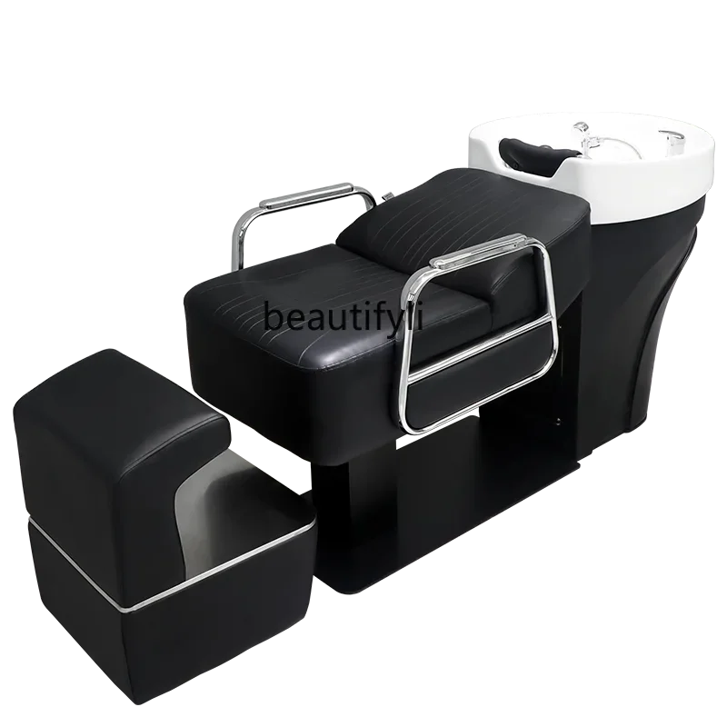ss 26 Salon Ceramic Deep Basin Flushing Bed Lying Half Shampoo Chair Trendy for Hair Salon Barber Shop Salon Shampoo Bed
ss 26 Salon Ceramic Deep Basin Flushing Bed Lying Half Shampoo Chair Trendy for Hair Salon Barber Shop Salon Shampoo Bed