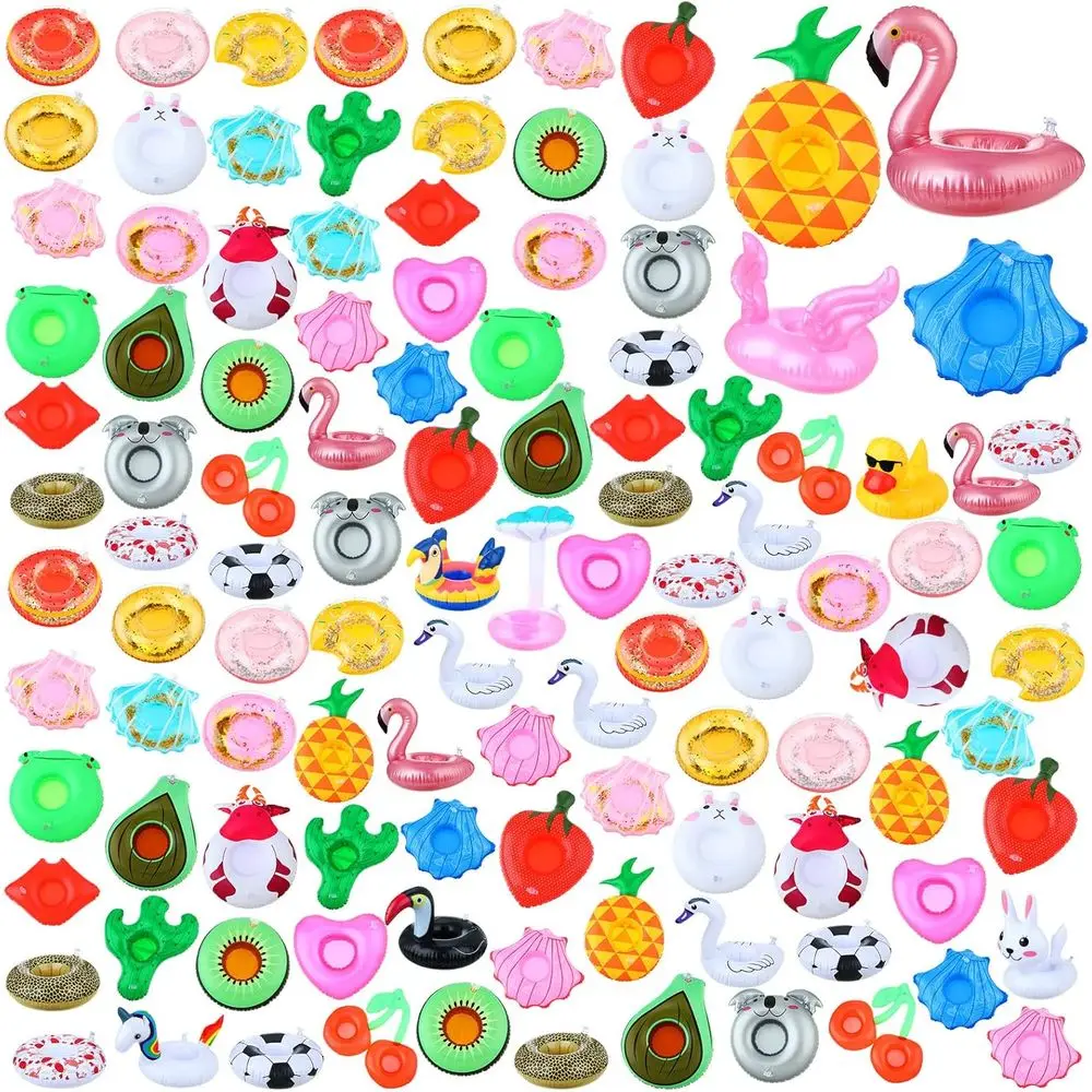 Set of 102 Inflatable Drink Floats with Air Pump for Pool Parties and Bath Showers
Set of 102 Inflatable Drink Floats with Air Pump for Pool Parties and Bath Showers