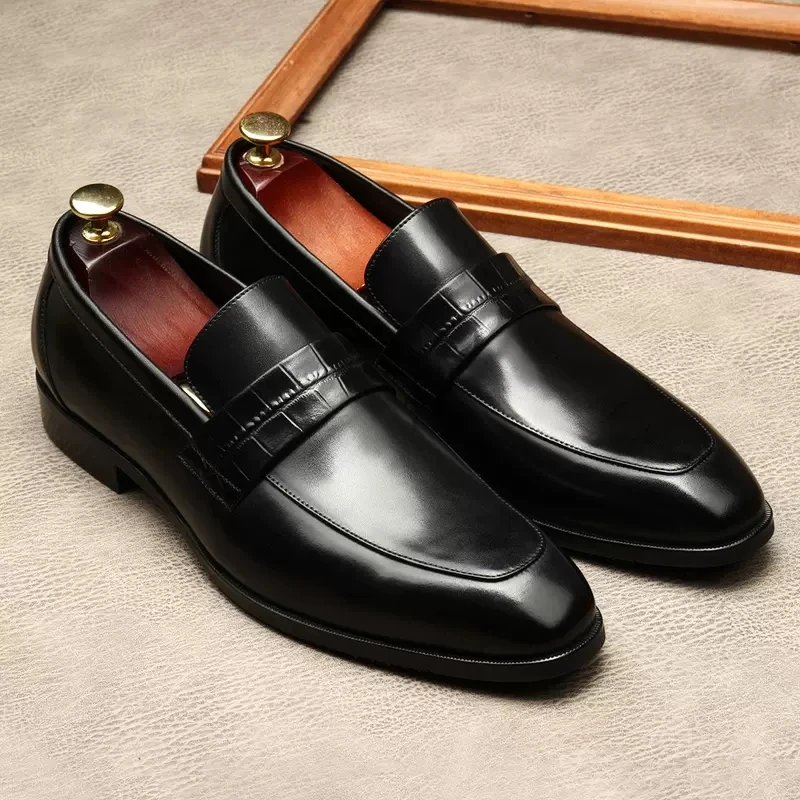 Italian Comfortable Dress Shoes For Men Genuine Leather Office Men Shoes Oxford Classic Pointed Toe Black Formal Casual Loafers
Italian Comfortable Dress Shoes For Men Genuine Leather Office Men Shoes Oxford Classic Pointed Toe Black Formal Casual Loafers