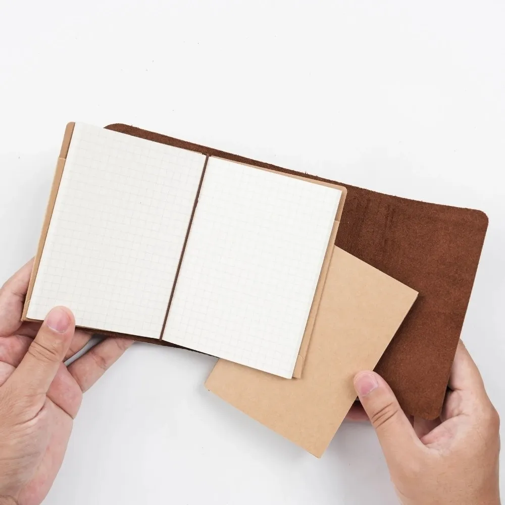 Handmade Retro Passport Travel Notebook Refillable Design Genuine Leather Sketchbook Tri-fold Loose-leaf Pages Pocket Notebook
Handmade Retro Passport Travel Notebook Refillable Design Genuine Leather Sketchbook Tri-fold Loose-leaf Pages Pocket Notebook