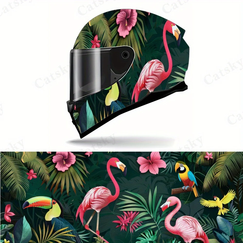 Jungle Encounter PVC Motorcycle Helmet Vinyl Wrap, Self-Adhesive Waterproof Sticker, Anti-Scratch Decorative Film for Full Face
Jungle Encounter PVC Motorcycle Helmet Vinyl Wrap, Self-Adhesive Waterproof Sticker, Anti-Scratch Decorative Film for Full Face