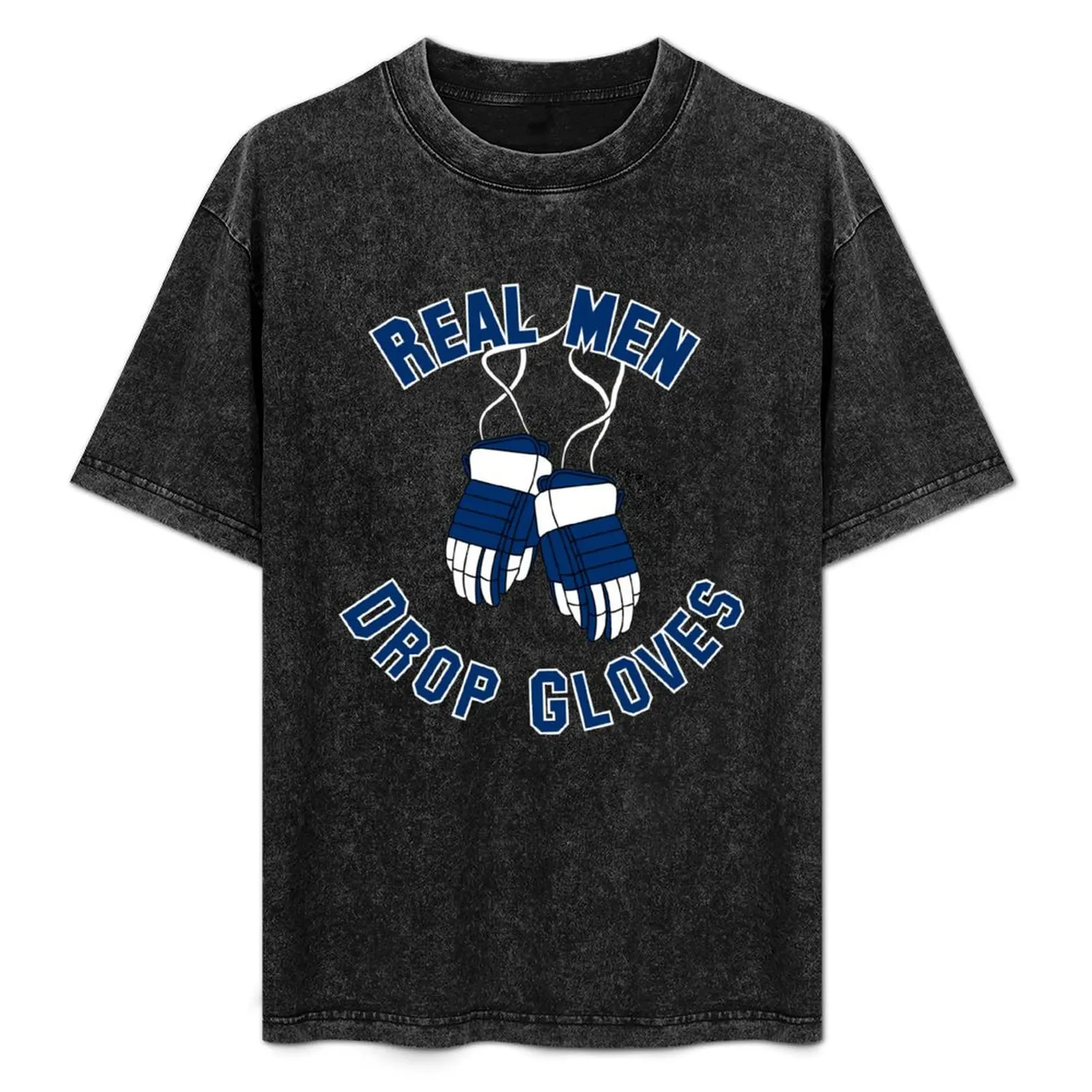 Ice Hockey, Real Men Drop Gloves - White & Blue T-Shirt Basic Solid Color Short Sleeve Cotton Top
Ice Hockey, Real Men Drop Gloves - White & Blue T-Shirt Basic Solid Color Short Sleeve Cotton Top