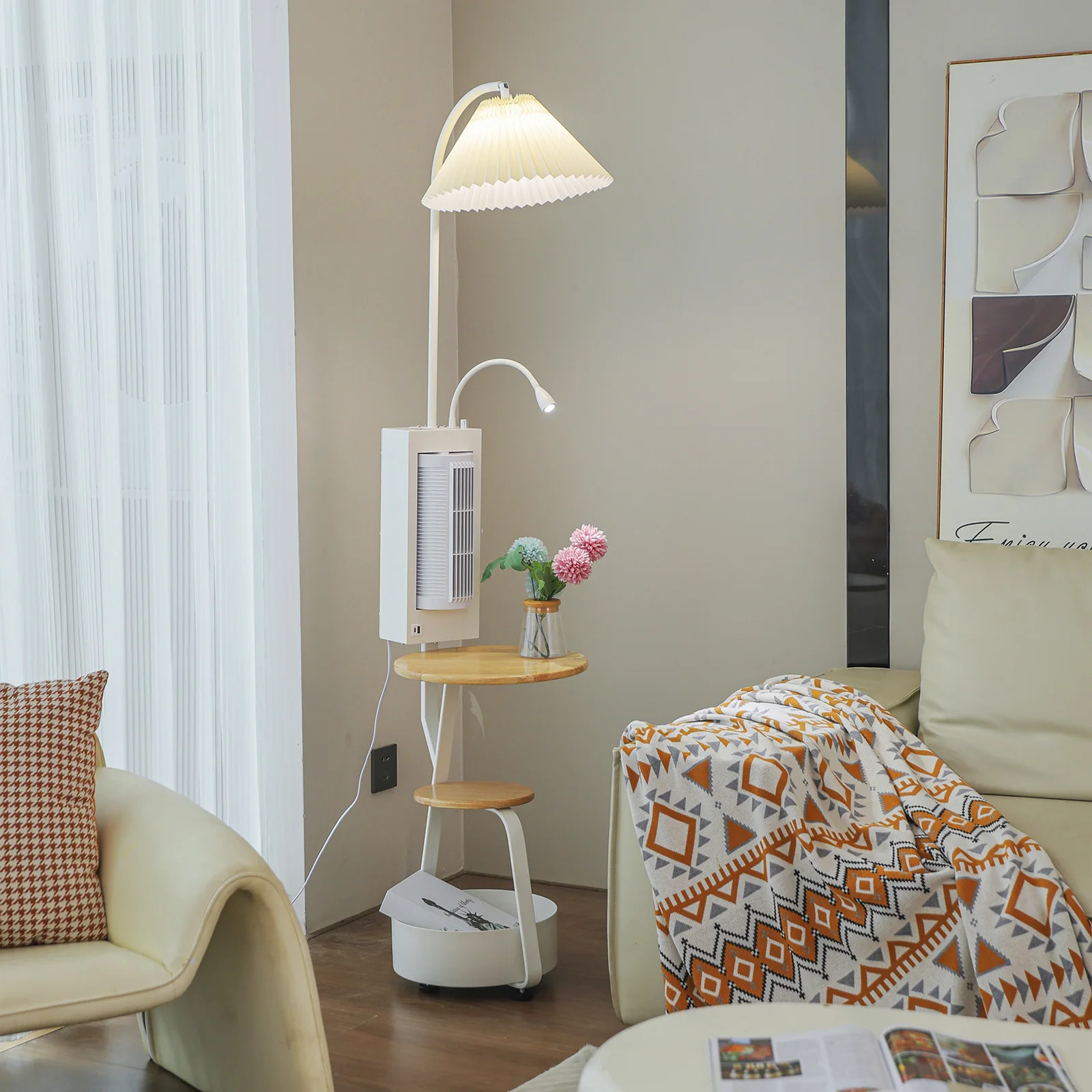 Corner Nordic Contemporary Creative Smart Minimalist Living Room Storage Floor Light With Fan Standing Led Modern Fan Floor Lamp
Corner Nordic Contemporary Creative Smart Minimalist Living Room Storage Floor Light With Fan Standing Led Modern Fan Floor Lamp