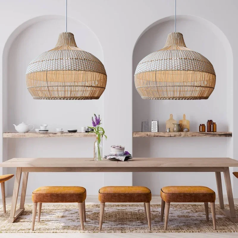 2025 New Colorful Rattan Lamps Vintage Pendant Lights Fixtures Retro Hanging Chandeliers Living Dining Table Room Decor Luminair 
2025 New Colorful Rattan Lamps Vintage Pendant Lights Fixtures Retro Hanging Chandeliers Living Dining Table Room Decor Luminair