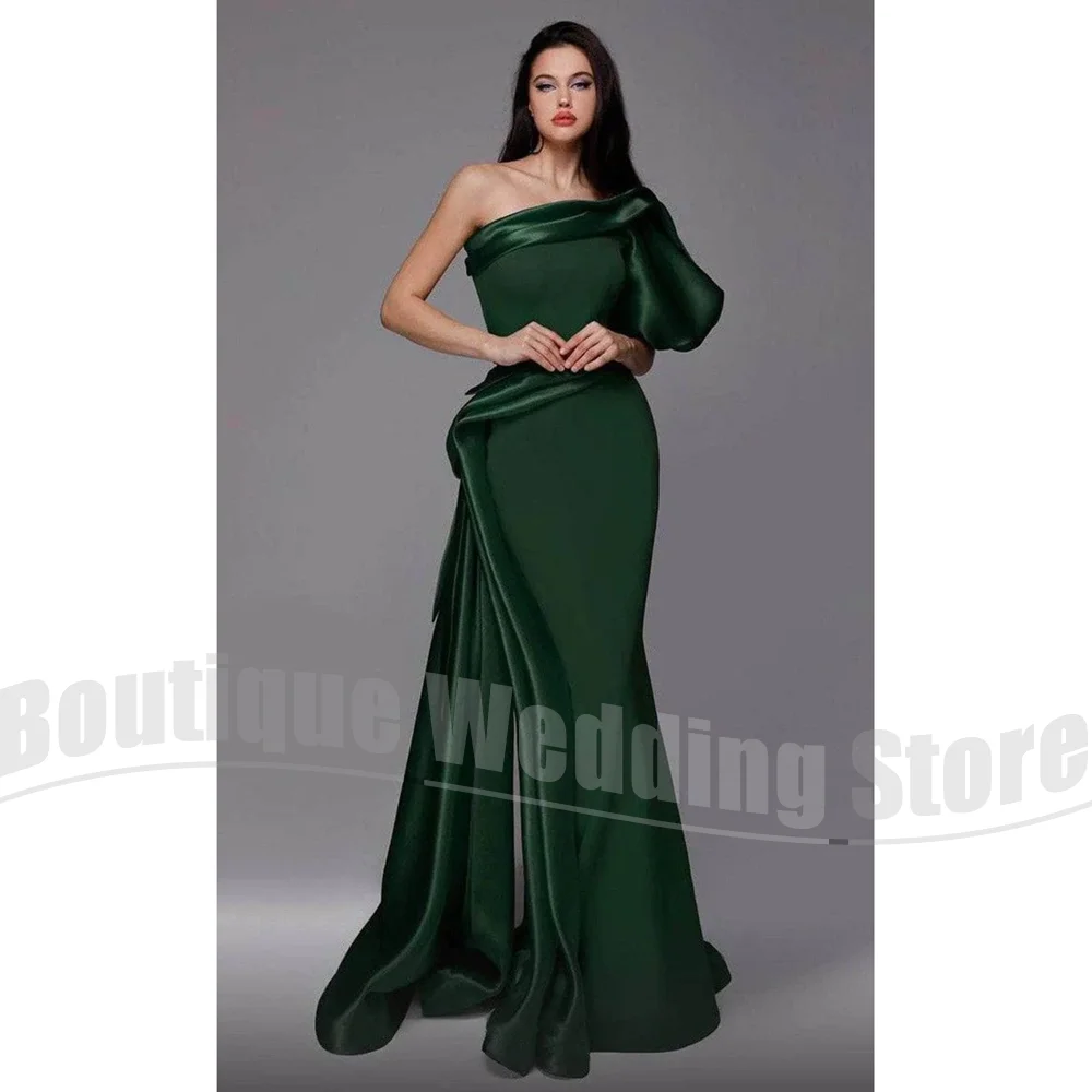 Модное вечернее платье на одно плечо с большим бантом, драпированной юбкой с рюшами и высоким боковым разрезом, атласное вечернее платье русалки для выпускного вечера
Модное вечернее платье на одно плечо с большим бантом, драпированной юбкой с рюшами и высоким боковым разрезом, атласное вечернее платье русалки для выпускного вечера