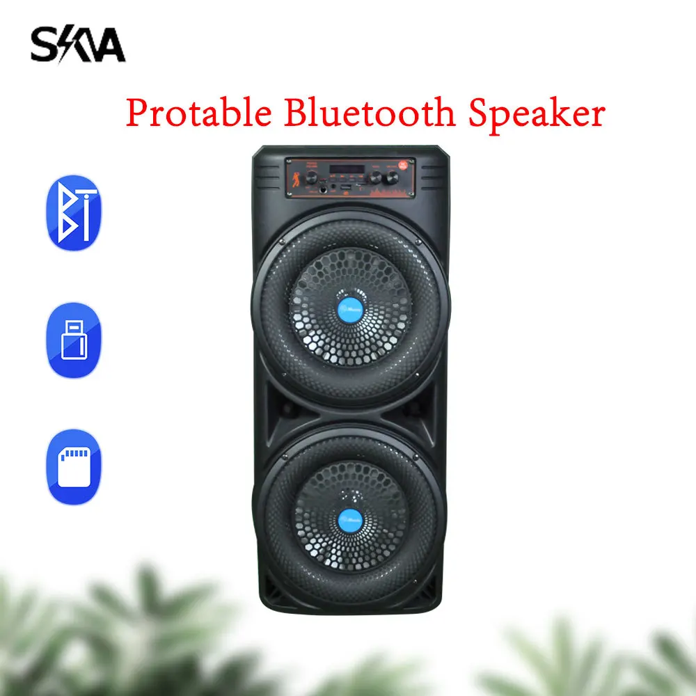 Dual 8.5'' Party Bluetooth Speaker Outdoor Portable Wireless Stereo Subwoofer Karaoke Machine Audio Loudspeaker with RGB Lights
Dual 8.5'' Party Bluetooth Speaker Outdoor Portable Wireless Stereo Subwoofer Karaoke Machine Audio Loudspeaker with RGB Lights