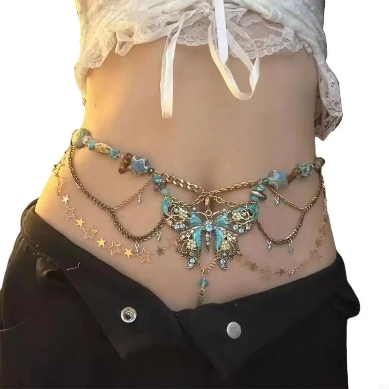 L5YC Elegant Belly Chain Belly Dance Waist Chain for Dress Chain Stylish Waistband
L5YC Elegant Belly Chain Belly Dance Waist Chain for Dress Chain Stylish Waistband