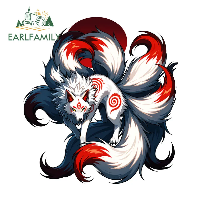 EARLFAMILY Japanese Fox Nine-tailed Fox Car Stickers Fashionable JDM Decals Suitable for Motorcycle Skateboard Windshield Laptop
EARLFAMILY Japanese Fox Nine-tailed Fox Car Stickers Fashionable JDM Decals Suitable for Motorcycle Skateboard Windshield Laptop