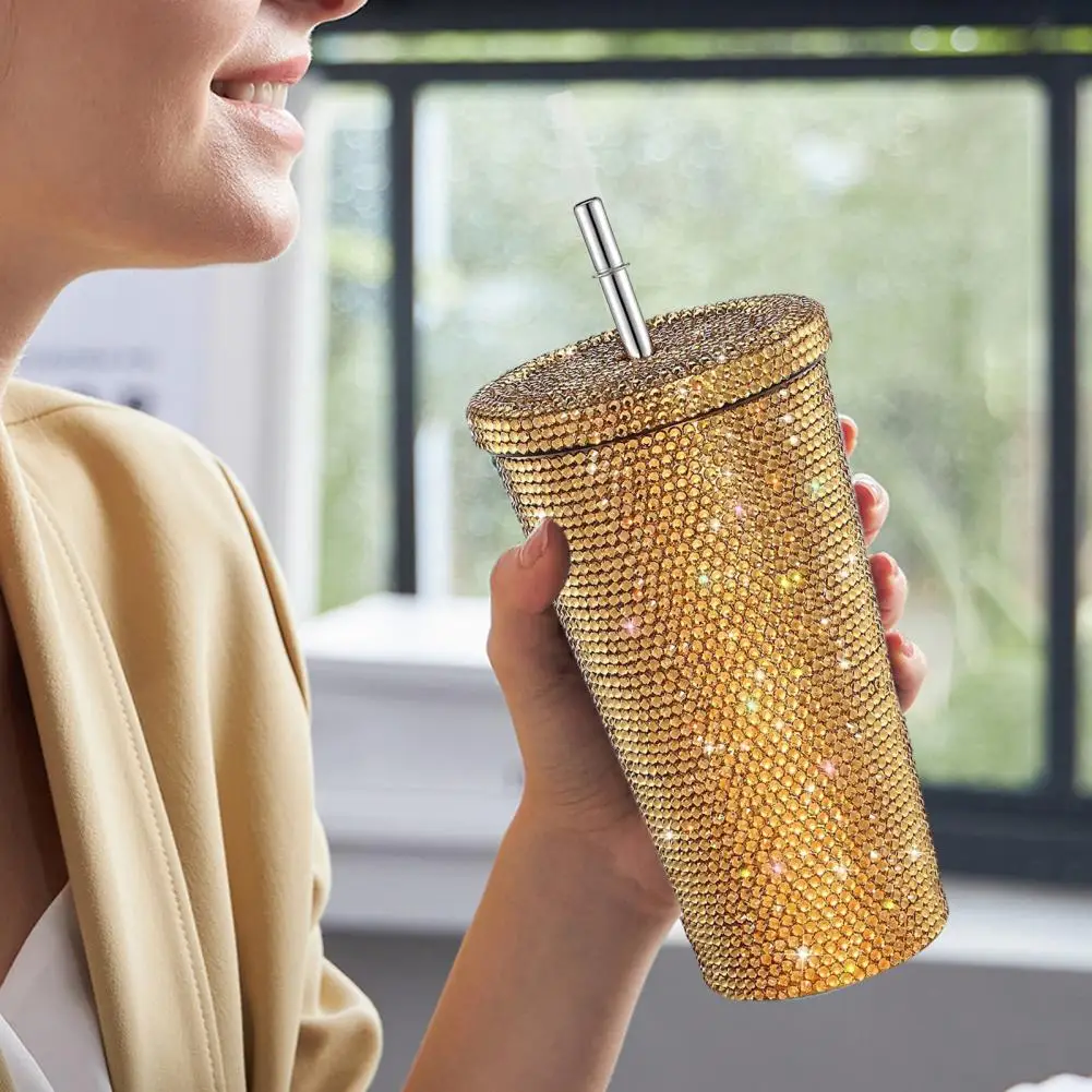 Studded Tumbler Sparkling Rhinestone-studded Glitter Tumbler Set Insulated Stainless Steel Bottles with Handle Birthday for Mom
Studded Tumbler Sparkling Rhinestone-studded Glitter Tumbler Set Insulated Stainless Steel Bottles with Handle Birthday for Mom