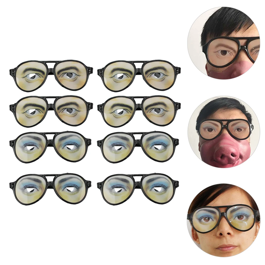 8 pcs Eye Pattern Glasses Googly Photo Props Novelty Sunglasses Plastic Party Supplies Halloween Birthday Wedding Casual Parties
8 pcs Eye Pattern Glasses Googly Photo Props Novelty Sunglasses Plastic Party Supplies Halloween Birthday Wedding Casual Parties