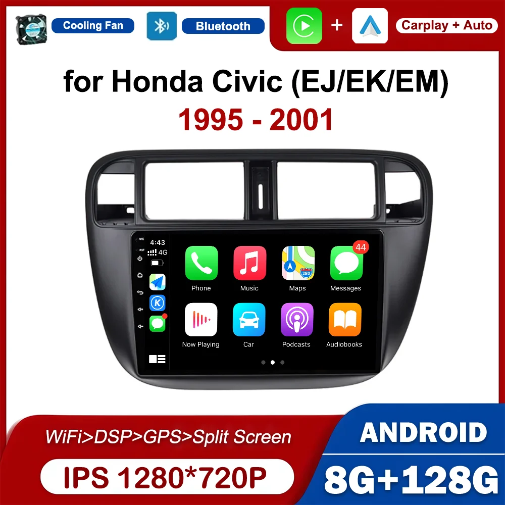 GPS Navi Car Video Multimedia Player 9 inch LHD For Honda Civic (EJ/EK/EM) 1995 - 2001 Android OS BT Wireless Carplay Auto Tools
GPS Navi Car Video Multimedia Player 9 inch LHD For Honda Civic (EJ/EK/EM) 1995 - 2001 Android OS BT Wireless Carplay Auto Tools