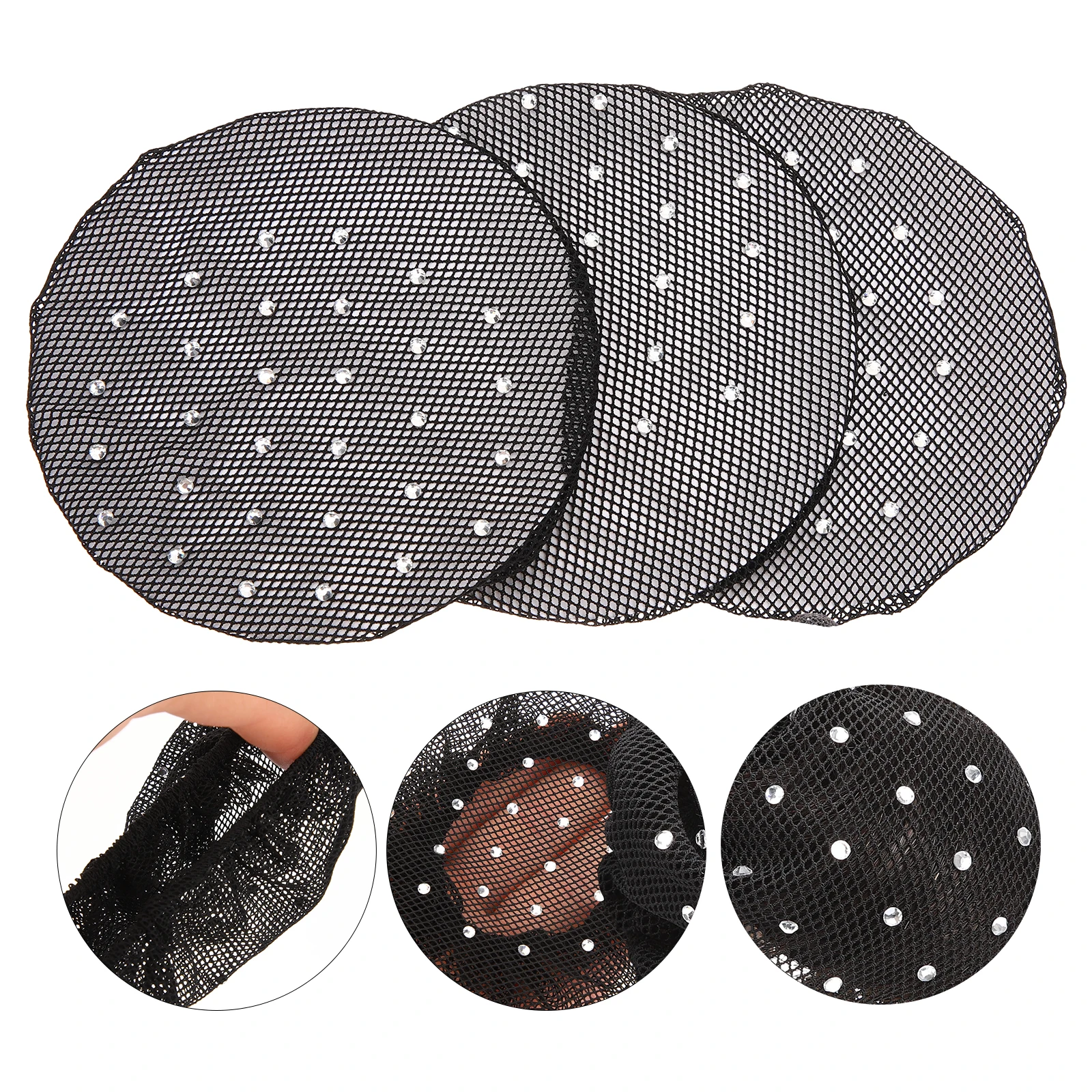 6pcs Elastic Hair Net Accessories Women Girls Black Polyester Bun Cover Nets Hairnets Stylish Practical Elegant Hair Care Tools
6pcs Elastic Hair Net Accessories Women Girls Black Polyester Bun Cover Nets Hairnets Stylish Practical Elegant Hair Care Tools