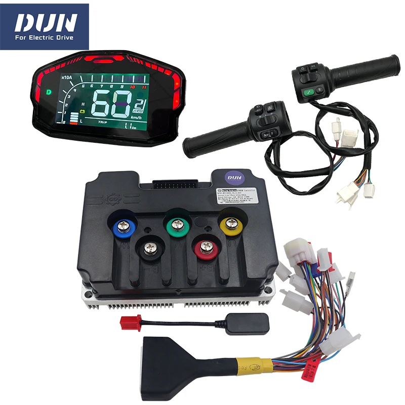 Fardriver ND961000 DC 450A Phase 1000A 8KW Programmable BLDC Motor Controller with DKD ONE-LIN Display and T08 Throttle
Fardriver ND961000 DC 450A Phase 1000A 8KW Programmable BLDC Motor Controller with DKD ONE-LIN Display and T08 Throttle