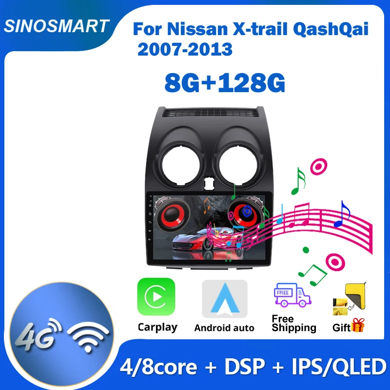 SINOSMART GPS Navigation Radio for Nissan J10 Qashqai 2006-2013 Support OEM camera/360/BOSE Android Car Stereo QLED
SINOSMART GPS Navigation Radio for Nissan J10 Qashqai 2006-2013 Support OEM camera/360/BOSE Android Car Stereo QLED