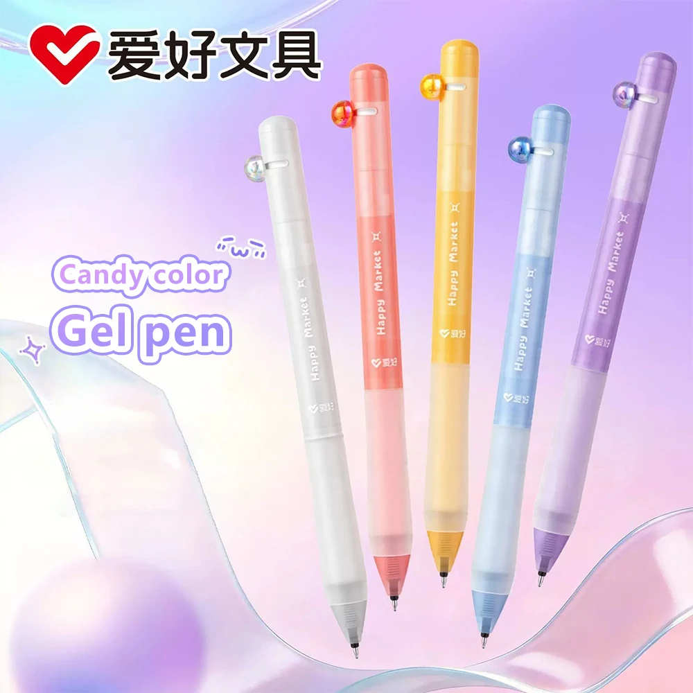 5/10pcs Cute Candy Colored Gel Pens Aihao St Pen Tip Black Writing Test Fast Dry Smooth 0.5mm Girls Kawaii School Stationery
5/10pcs Cute Candy Colored Gel Pens Aihao St Pen Tip Black Writing Test Fast Dry Smooth 0.5mm Girls Kawaii School Stationery
