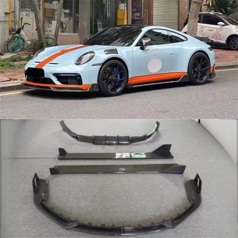 Для Porsche 911 992 ReaI бампер из углеродного волокна, передняя губа, задняя губа, боковые юбки, комплект спойлера
Для Porsche 911 992 ReaI бампер из углеродного волокна, передняя губа, задняя губа, боковые юбки, комплект спойлера
