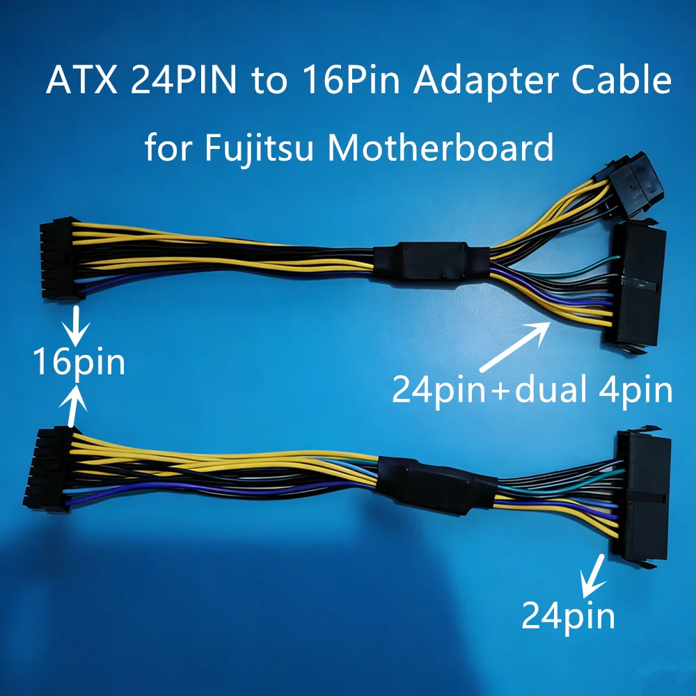 For Fujitsu Motherboard 24 pin to 16 pin wire 24Pin to 16Pin Mainboard Adapter Power Cable Wire 18awg 30CM
For Fujitsu Motherboard 24 pin to 16 pin wire 24Pin to 16Pin Mainboard Adapter Power Cable Wire 18awg 30CM