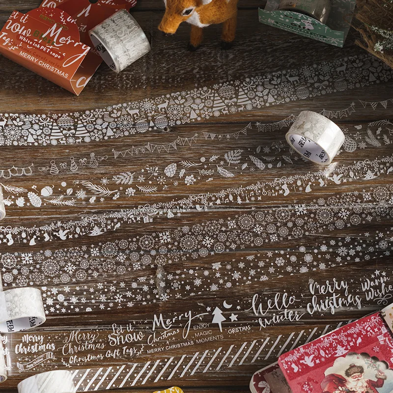 Christmas Carols Series Masking Washi Tape White Transparent Decorative Adhesive Tape Diy Scrapbooking Material Sticker Label
Christmas Carols Series Masking Washi Tape White Transparent Decorative Adhesive Tape Diy Scrapbooking Material Sticker Label
