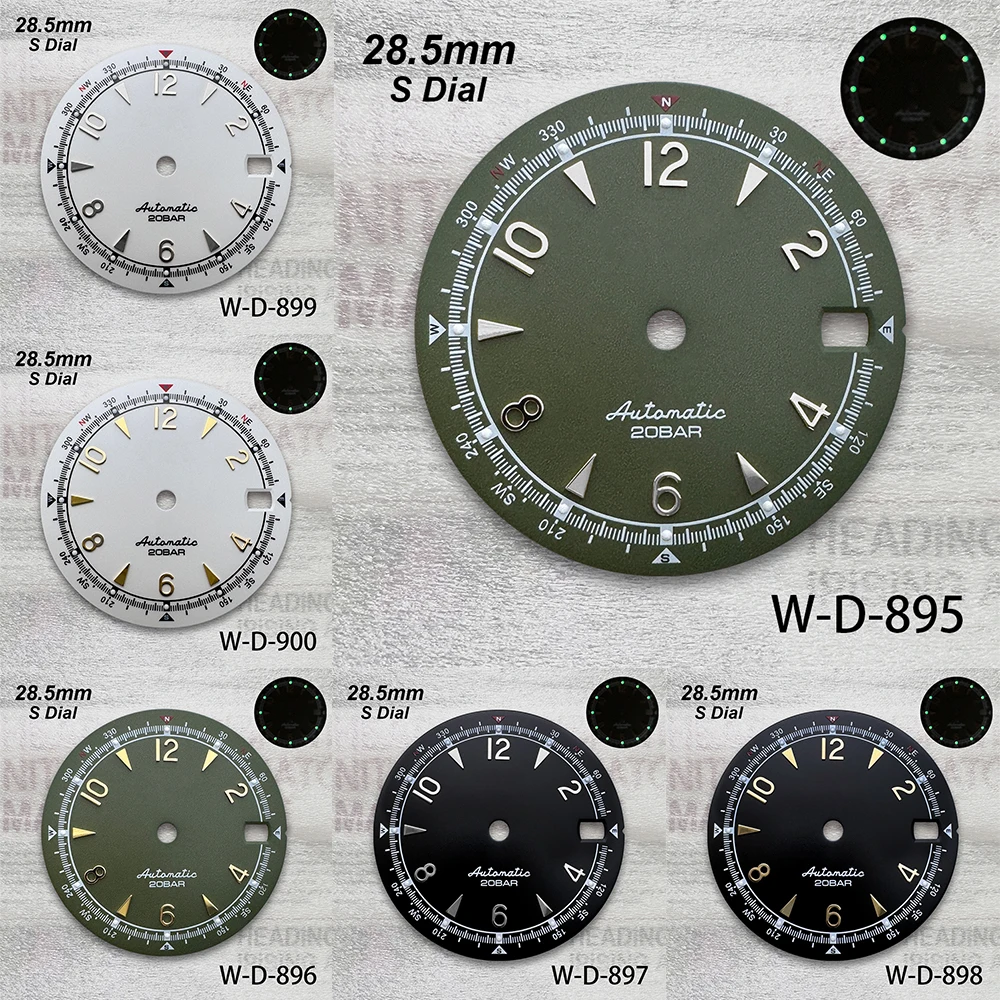 28.5mm S Logo Matte Dial Fit NH35/NH36 Movement Green Luminous High Quality Watch Modification Accessories 3/3.8/4 O'clock
28.5mm S Logo Matte Dial Fit NH35/NH36 Movement Green Luminous High Quality Watch Modification Accessories 3/3.8/4 O'clock