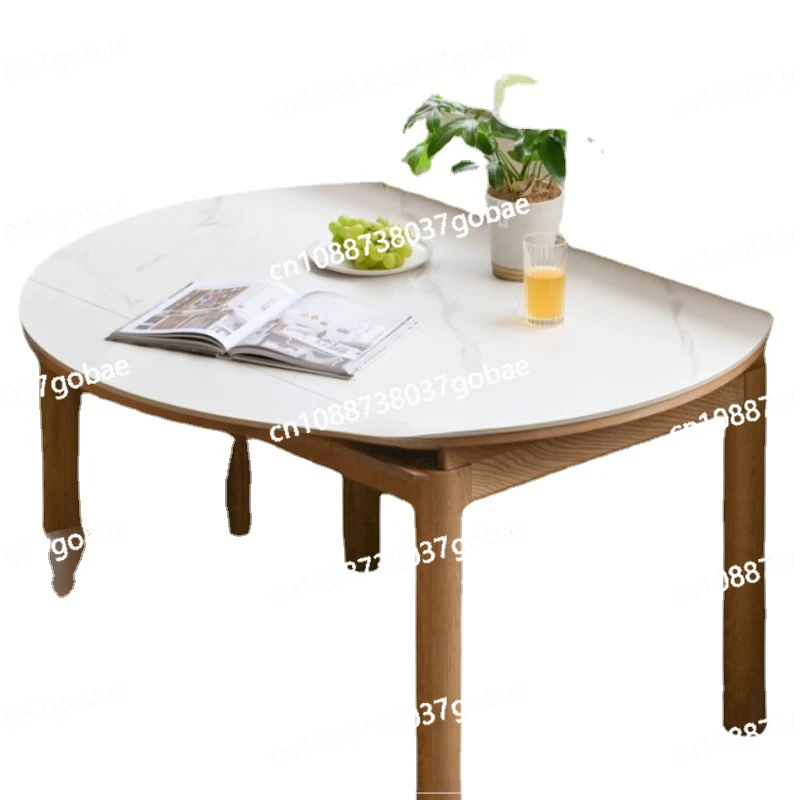 LMM Solid Wood Folding Dining Table Household Small Apartment Retractable round Table
LMM Solid Wood Folding Dining Table Household Small Apartment Retractable round Table