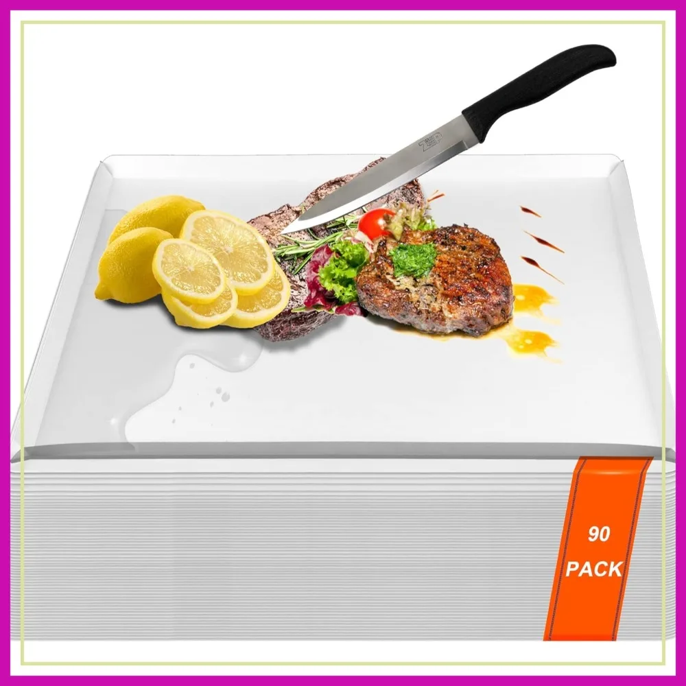 Disposable Cutting Boards, Collapsible Cutting Sheet, Plastic Kitchen Mats, 17x12 In, 90 Count
Disposable Cutting Boards, Collapsible Cutting Sheet, Plastic Kitchen Mats, 17x12 In, 90 Count