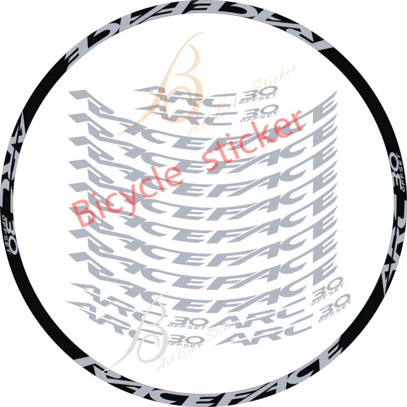 Mountain bike High quality RACEFACE arc30 Rim Decals Bicycle tire decals Bicycle decorative decals
Mountain bike High quality RACEFACE arc30 Rim Decals Bicycle tire decals Bicycle decorative decals
