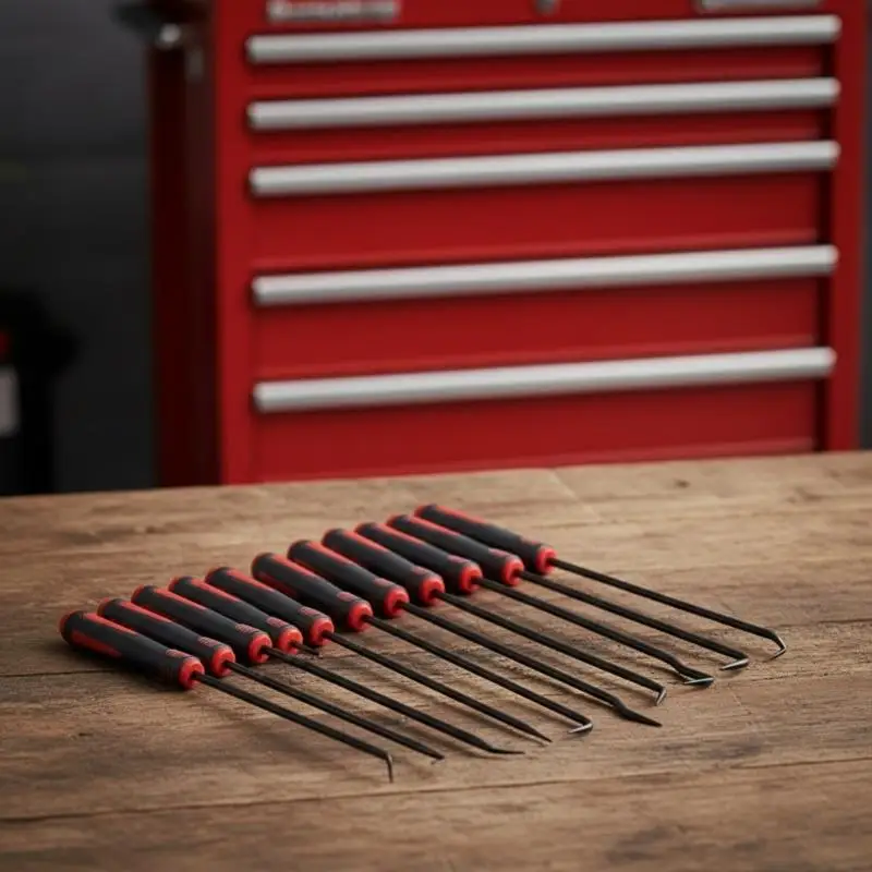 10PCS Heat Resistant Non-Slip Hook Pick Set, O-Ring Gasket Puller Removal Tool for Car Repair and Maintenance
10PCS Heat Resistant Non-Slip Hook Pick Set, O-Ring Gasket Puller Removal Tool for Car Repair and Maintenance