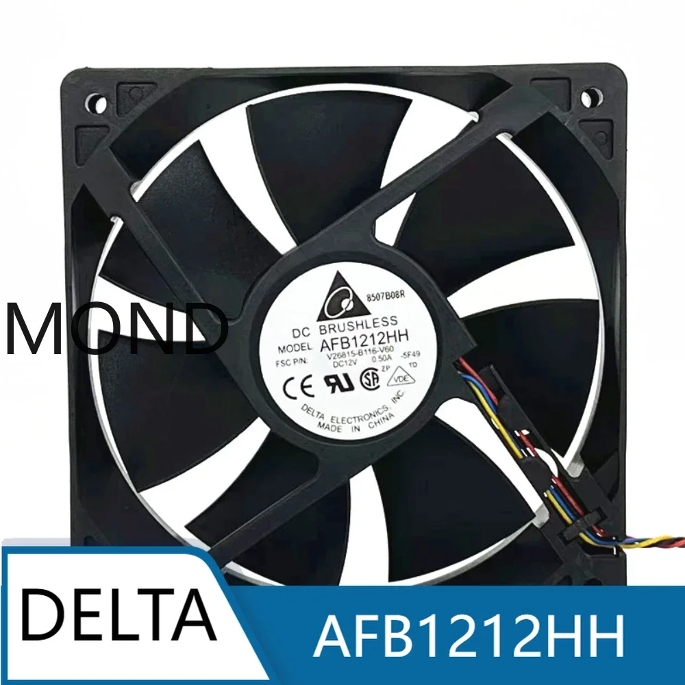 Delta AFB1212HH Dc 12V 0.50A 12025 12CM Dual Ball High Air Volume Chassis Cooling Fan
Delta AFB1212HH Dc 12V 0.50A 12025 12CM Dual Ball High Air Volume Chassis Cooling Fan