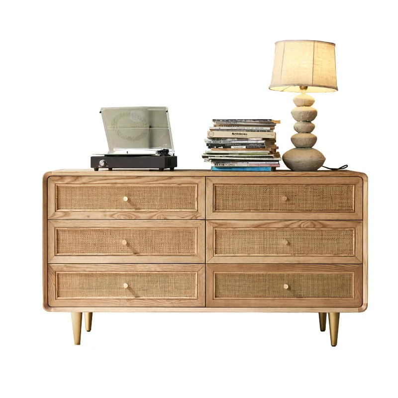 Wabi Sandy Wind Solid Wood Six Bucket Cabinet Modern Home Homestay Simple Living Room Dining Room Side Cabinet 
Wabi Sandy Wind Solid Wood Six Bucket Cabinet Modern Home Homestay Simple Living Room Dining Room Side Cabinet