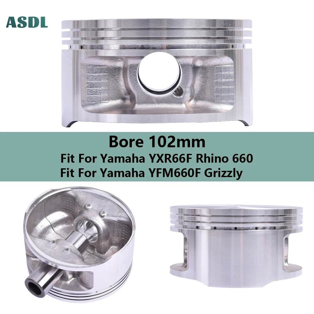 For YAMAHA YFM660F Grizzly STD 102mm Motorcycle Piston and Piston Ring Kit YFM 660F Grizzly YXR66F Rhino 660 2C6-11631-00-X0
For YAMAHA YFM660F Grizzly STD 102mm Motorcycle Piston and Piston Ring Kit YFM 660F Grizzly YXR66F Rhino 660 2C6-11631-00-X0
