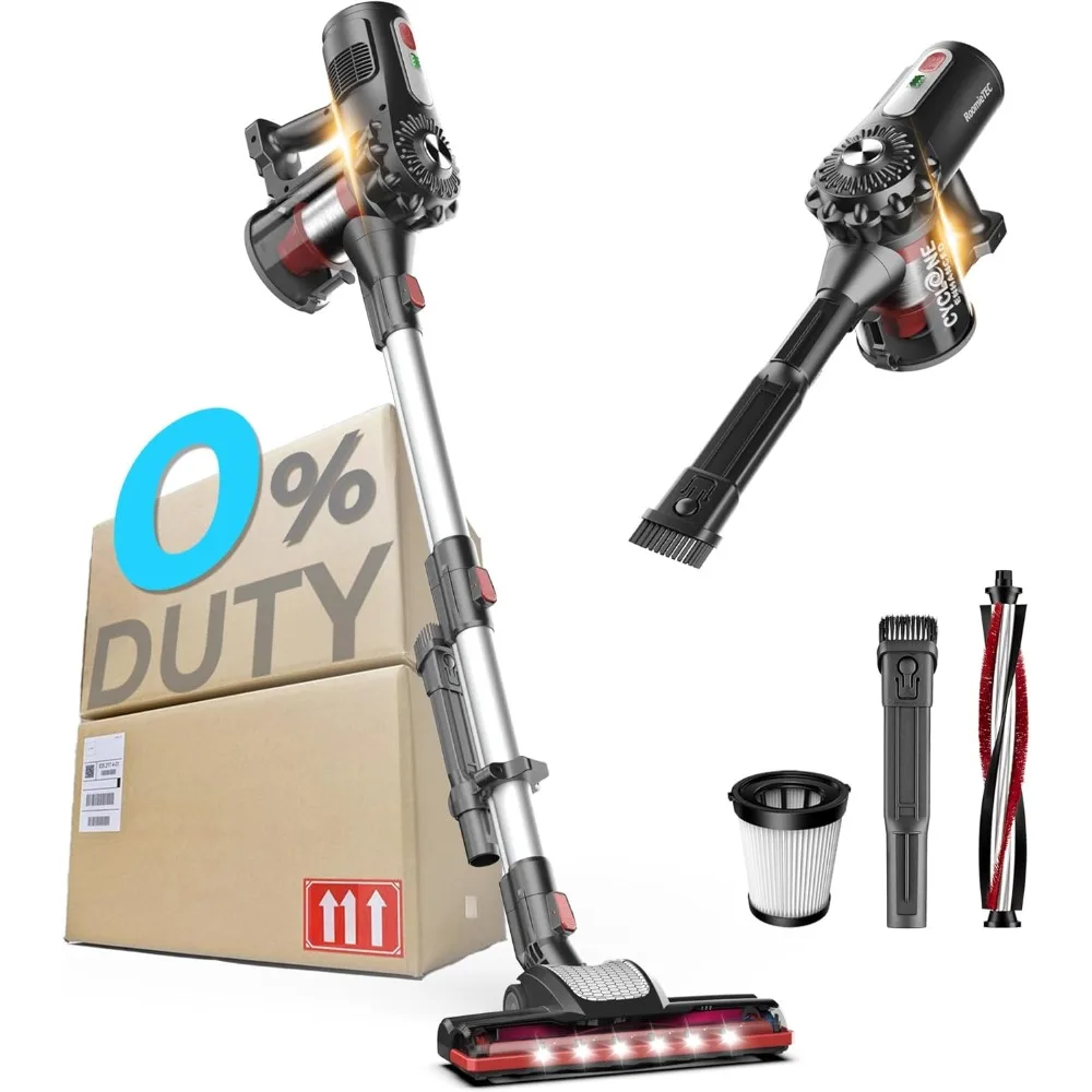 Беспроводной пылесос, легкий портативный пылесос 2-в-1 с мощным всасыванием, перезаряжаемая батарея, фильтр HEPA без мешка и S 
Беспроводной пылесос, легкий портативный пылесос 2-в-1 с мощным всасыванием, перезаряжаемая батарея, фильтр HEPA без мешка и S