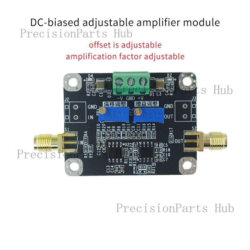 DC-Biased Adjustable Amplifier Module DC Offset Voltage Output Superimposed To Adjust The Amplification Factor
DC-Biased Adjustable Amplifier Module DC Offset Voltage Output Superimposed To Adjust The Amplification Factor