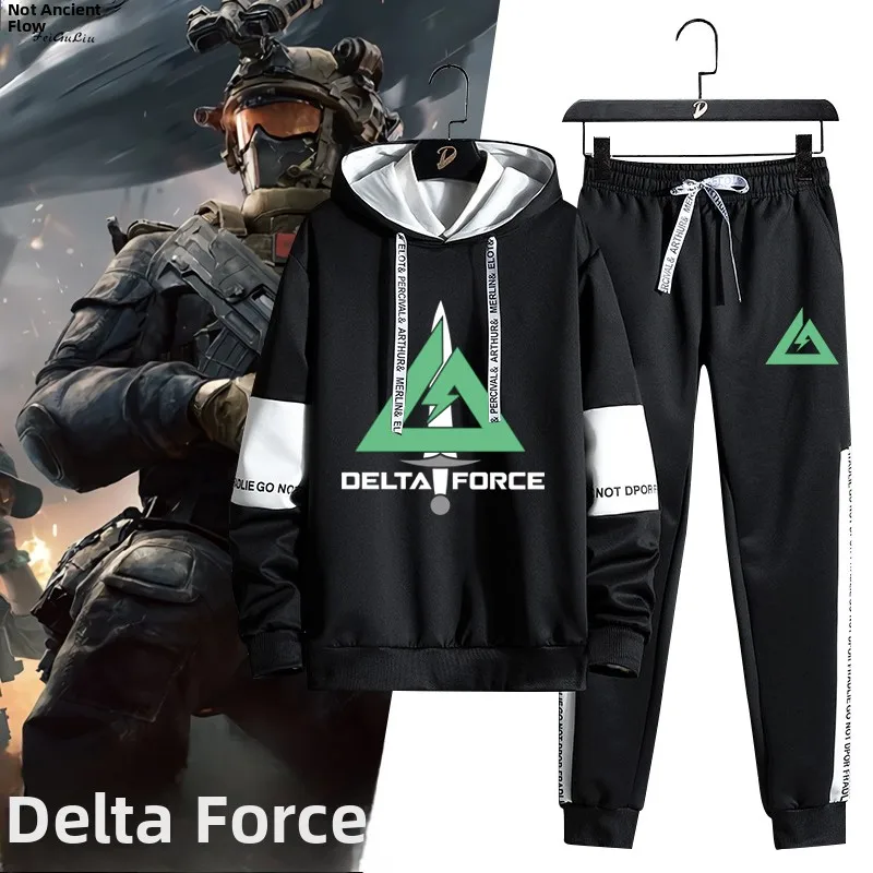Delta Game Action Cos Tactical Suit Loose Casual Sweatirt Pants Set for Teenagers Faionable Autumn Long Sve Clothes
Delta Game Action Cos Tactical Suit Loose Casual Sweatirt Pants Set for Teenagers Faionable Autumn Long Sve Clothes
