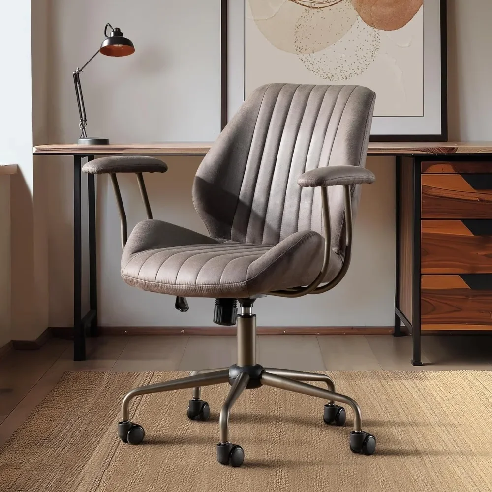 Mid Back Ergonomic Executive Chair with Lumbar Support, Computer Desk Swivel Task Chair with Wheels
Mid Back Ergonomic Executive Chair with Lumbar Support, Computer Desk Swivel Task Chair with Wheels