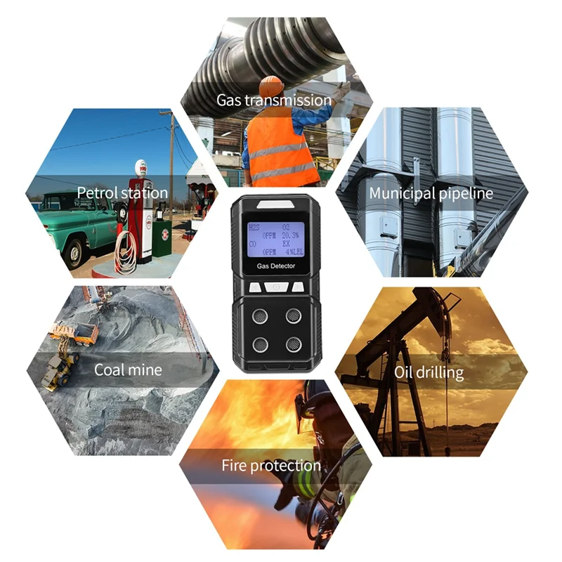 A83I-Portable 4 Gas Detector Toxic And Combustible Gas Detector Analyzer High Precision EX O2 H2S CO US Plug
A83I-Portable 4 Gas Detector Toxic And Combustible Gas Detector Analyzer High Precision EX O2 H2S CO US Plug