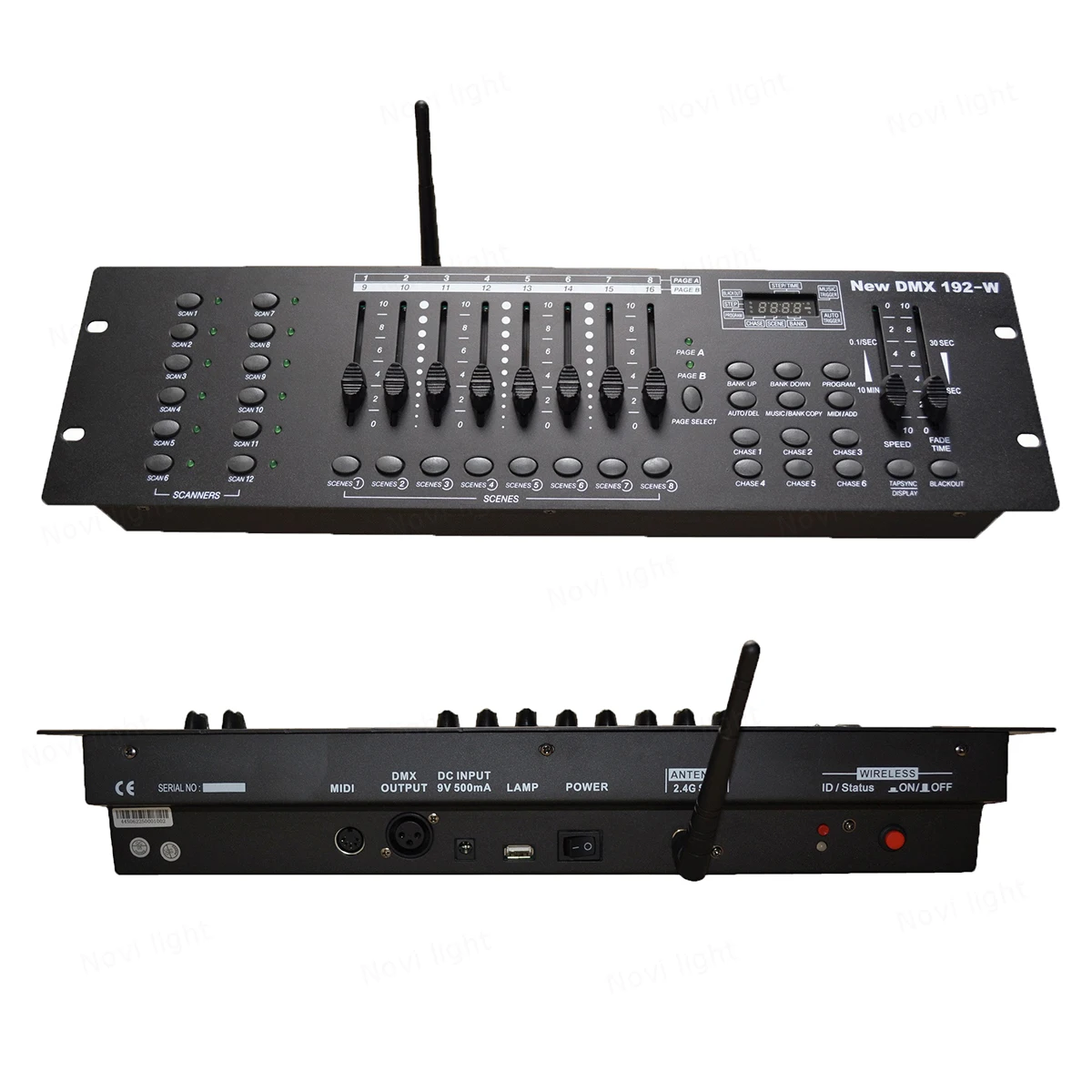 DMX512 Wireless Console 192CH Controller MIDI-compatible Power-off Autoplay Stage Light Equipment 3Pin Connector
DMX512 Wireless Console 192CH Controller MIDI-compatible Power-off Autoplay Stage Light Equipment 3Pin Connector