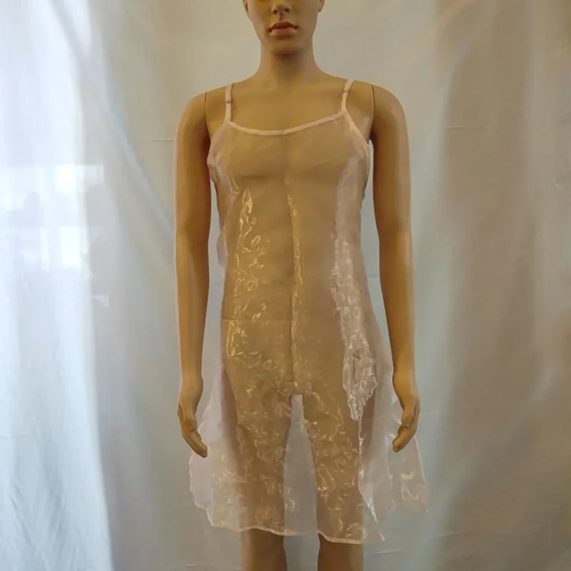 Couple Light Pink Sheer Bright Gauze Soft Long Skirt Organza See Through Silky Smooth Gloss Solid Color Sissy Suspender Dress BF
Couple Light Pink Sheer Bright Gauze Soft Long Skirt Organza See Through Silky Smooth Gloss Solid Color Sissy Suspender Dress BF