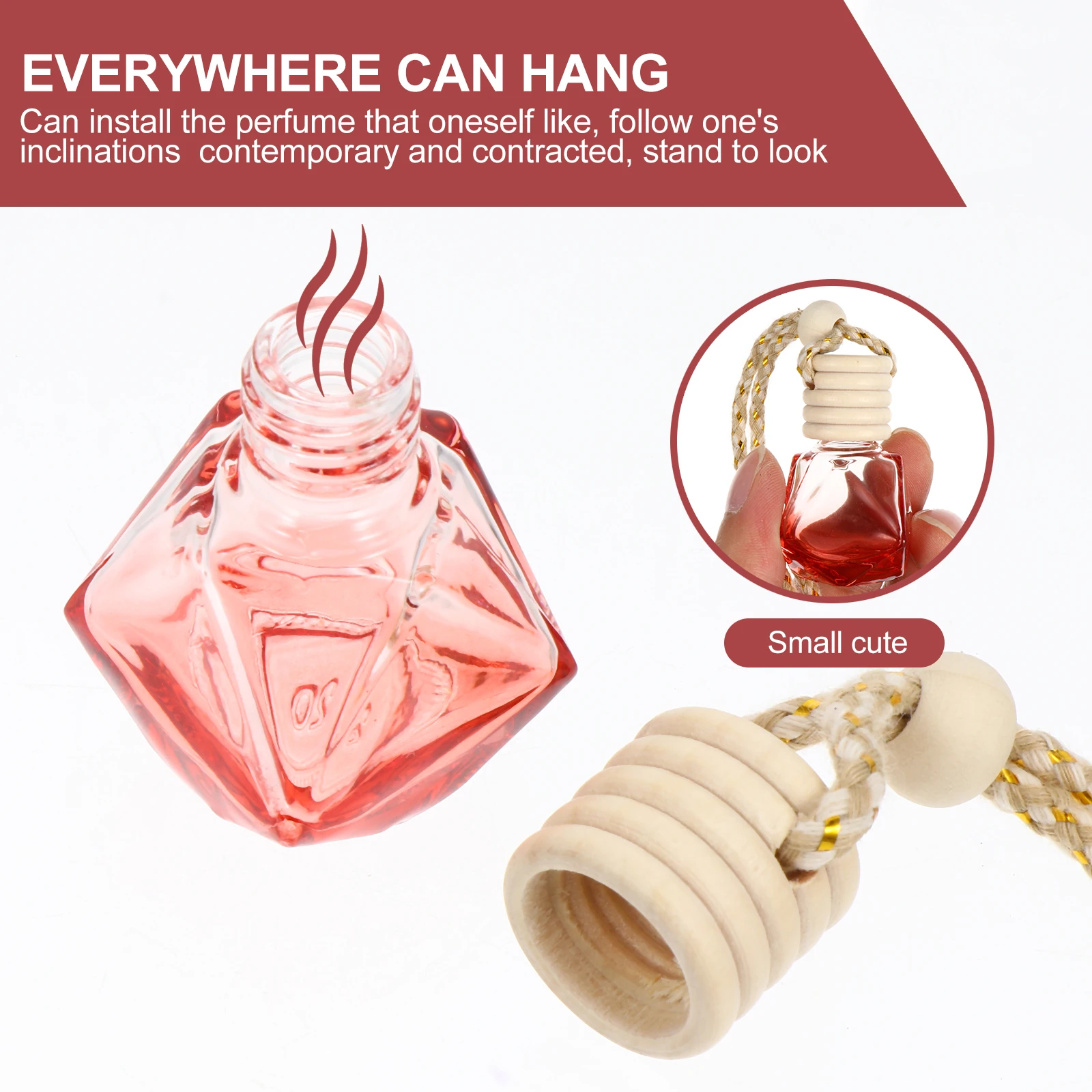 5 Pcs Car Perfume Pendant Oil Diffusers Rearview Mirror Essential Air Freshener Vent High White Glass Fragrance for Oils Travel
5 Pcs Car Perfume Pendant Oil Diffusers Rearview Mirror Essential Air Freshener Vent High White Glass Fragrance for Oils Travel