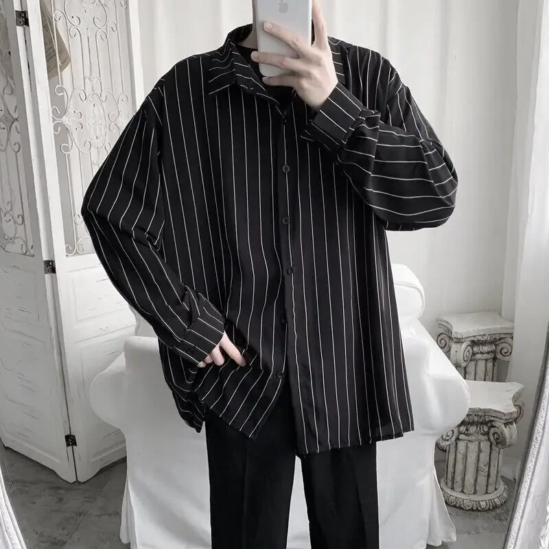 Fashion Lapel Button All-match Printed Striped Shirts Men's Clothing 2024 Autumn New Loose Casual Tops Long Sleeve ZL412
Fashion Lapel Button All-match Printed Striped Shirts Men's Clothing 2024 Autumn New Loose Casual Tops Long Sleeve ZL412