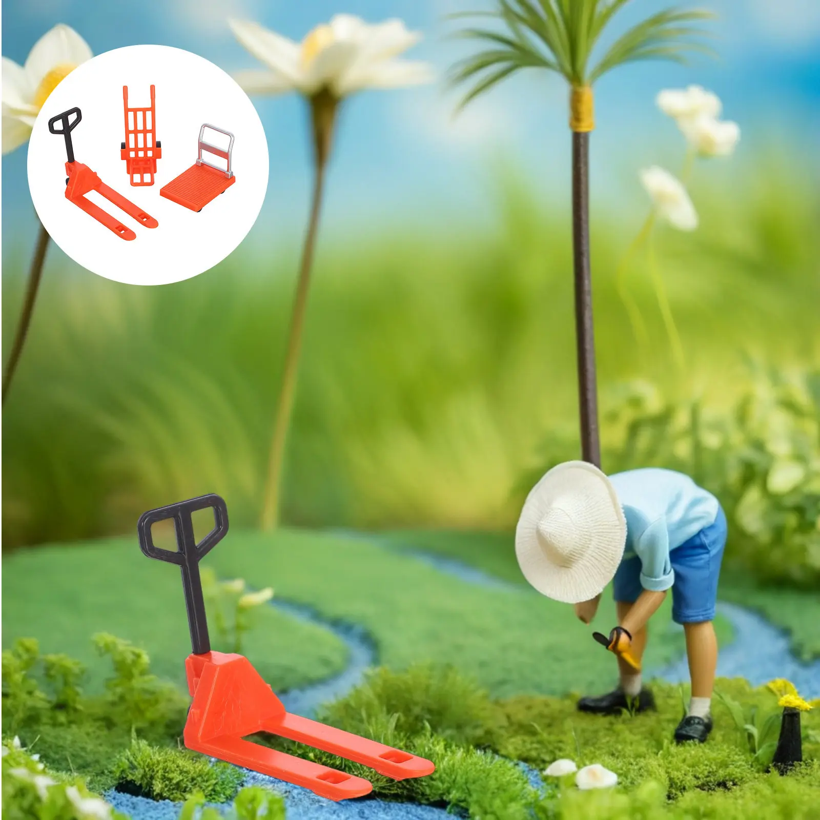1 Set Miniature Construction Moving Tool Forklift Hand Trolley Small Pallet Cart Engineering Car Playset Miniature Hand Trolley
1 Set Miniature Construction Moving Tool Forklift Hand Trolley Small Pallet Cart Engineering Car Playset Miniature Hand Trolley
