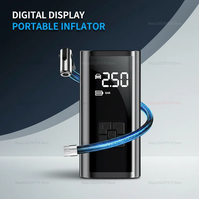 Portable Car Air Pump Tire Inflator with LCD Display Motorcycle Bike Ball Inflator Compressor Compact Electric Pump
Portable Car Air Pump Tire Inflator with LCD Display Motorcycle Bike Ball Inflator Compressor Compact Electric Pump
