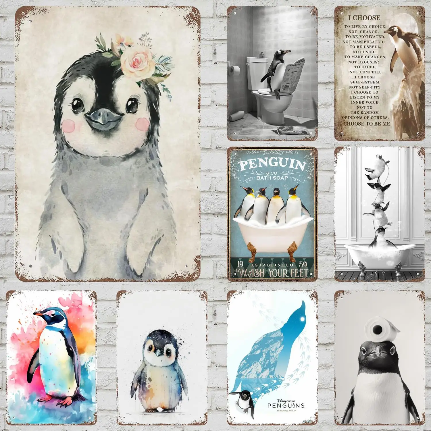 MINISO Disneynature Penguins Metal Signs wall decor Vintage Tin Signs Captain Metal Poster Decor for Bar Pub Wall Decoration
MINISO Disneynature Penguins Metal Signs wall decor Vintage Tin Signs Captain Metal Poster Decor for Bar Pub Wall Decoration