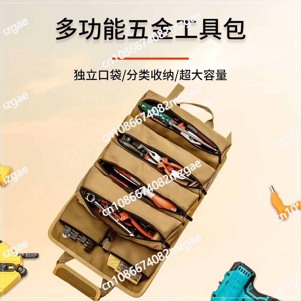 Multi-Purpose Hardware Tool Bag Professional Multi-Pocket Rolled Portable Storage Bag Rolled Waterproof Storage Bag Pliers Wrenc
Multi-Purpose Hardware Tool Bag Professional Multi-Pocket Rolled Portable Storage Bag Rolled Waterproof Storage Bag Pliers Wrenc