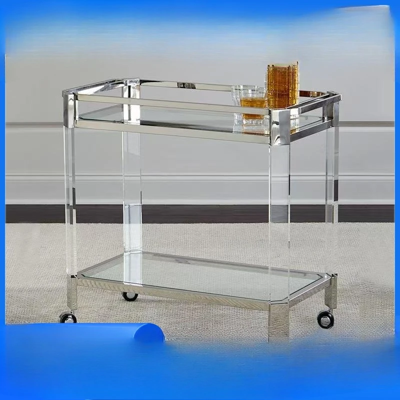 Acrylic bar, transparent cart rack
Acrylic bar, transparent cart rack