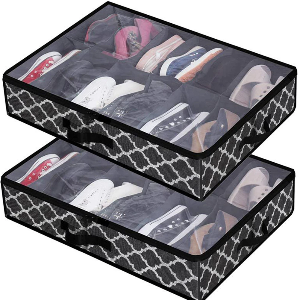 Shoe Storage Box Multi Grid Foldable Non Woven Fabric Containers Underbed Dustproof Large Capacity Organizer Household Storage
Shoe Storage Box Multi Grid Foldable Non Woven Fabric Containers Underbed Dustproof Large Capacity Organizer Household Storage