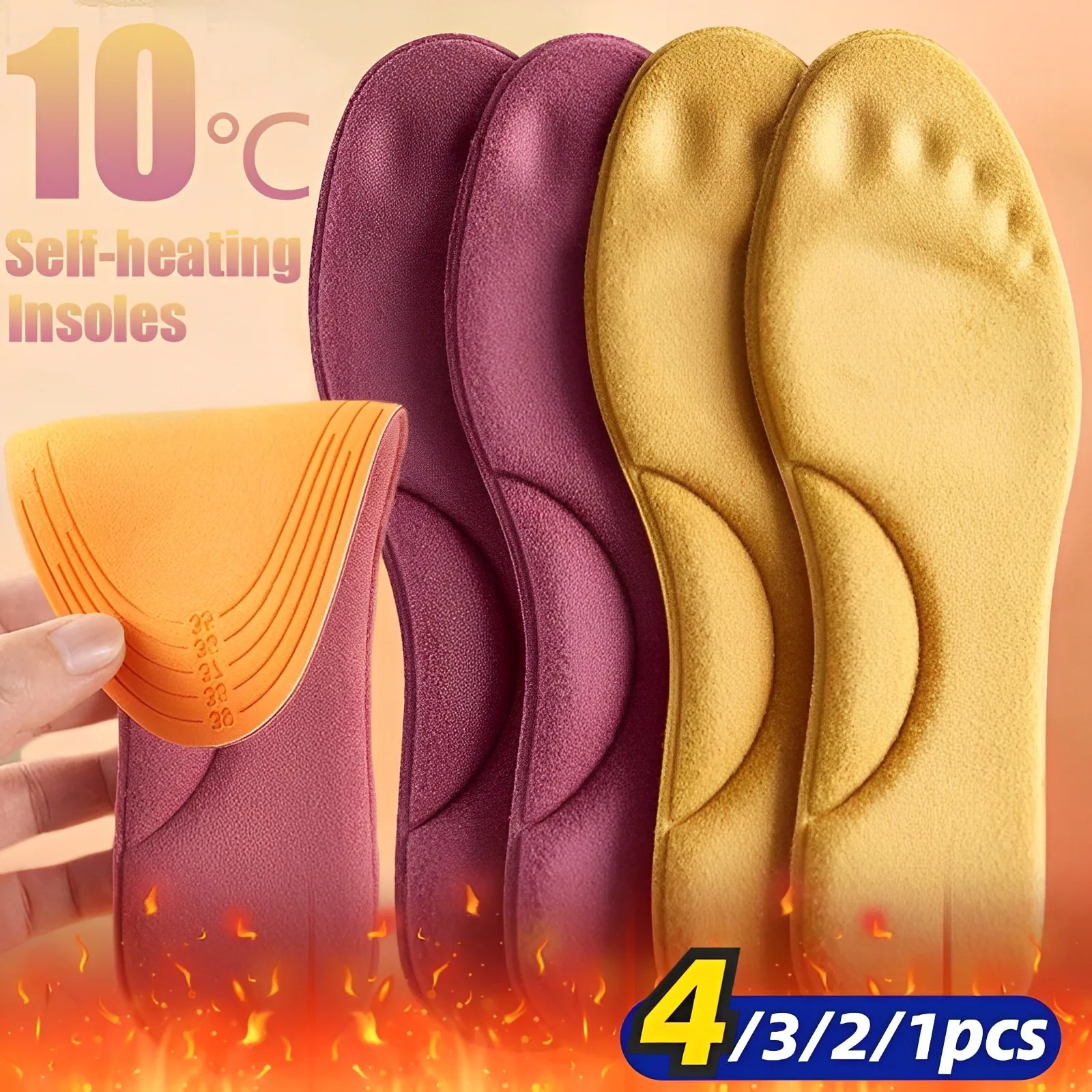 Thermal Insoles Feet Massage Memory Foam Insoles Winter Warm Soft Self-heated Thicken Outdoor Sport Shoes Insole Pad
Thermal Insoles Feet Massage Memory Foam Insoles Winter Warm Soft Self-heated Thicken Outdoor Sport Shoes Insole Pad