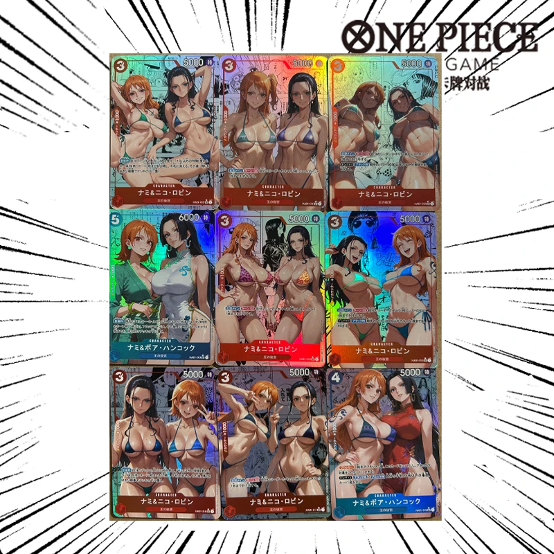 9pcs/setOne Piece Diy Boa·Hancock Nico Robin Nami Self Control Collect Signature Trading Flash Card Anime Cartoon Gift
9pcs/setOne Piece Diy Boa·Hancock Nico Robin Nami Self Control Collect Signature Trading Flash Card Anime Cartoon Gift