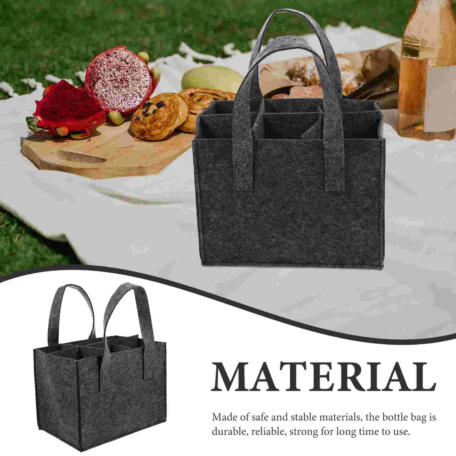 2 Pcs Felt Bag Shopping Organizer Package Bags Tote with Coolers Decorative Bottle Beer
2 Pcs Felt Bag Shopping Organizer Package Bags Tote with Coolers Decorative Bottle Beer